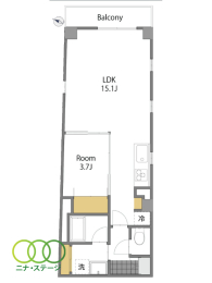  1LDKALʐ42.03uAoRj[ʐ3.74u 