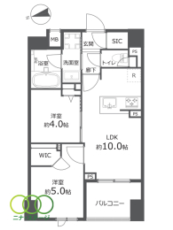  2LDKALʐ45.2uAoRj[ʐ5.4u 