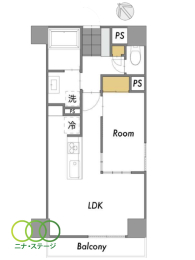  1LDKALʐ40.03uAoRj[ʐ3.96u 