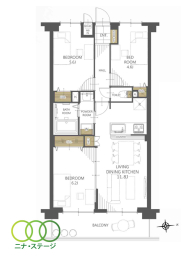  3LDKALʐ60.05uAoRj[ʐ7.98u 