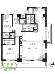  2LDKALʐ92.1uAoRj[ʐ15.21u 