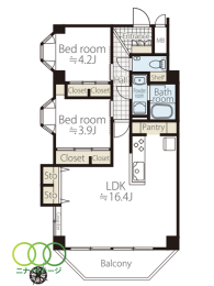  2LDKALʐ63.78uAoRj[ʐ6.27u 