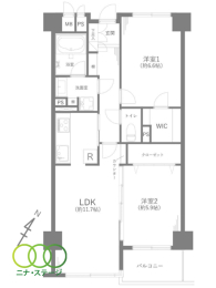  2LDKALʐ59.09uAoRj[ʐ4.05u 