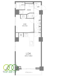  1LDKALʐ51.75uAoRj[ʐ4.03u 