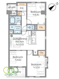  3LDKALʐ59.87uAoRj[ʐ3.89u 