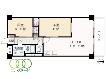  2LDKALʐ48.88uAoRj[ʐ4.7u 