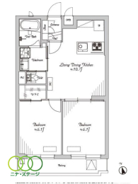  2LDKALʐ47.73uAoRj[ʐ5.98u 