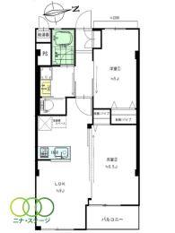  2LDKALʐ50.22uAoRj[ʐ11.38u 