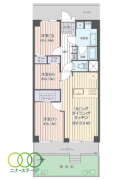  3LDKALʐ61.9uAoRj[ʐ7.84u 