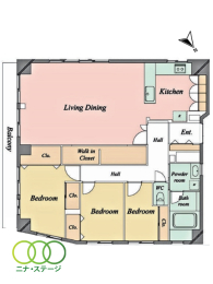  3LDK�A��L�ʐ�110.8�u 