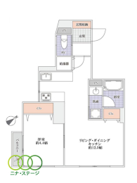  1LDK�A��L�ʐ�39.93�u 