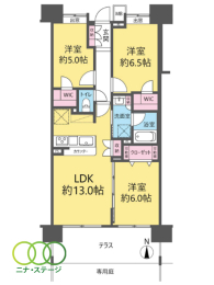  3LDK�A��L�ʐ�67.8�u 